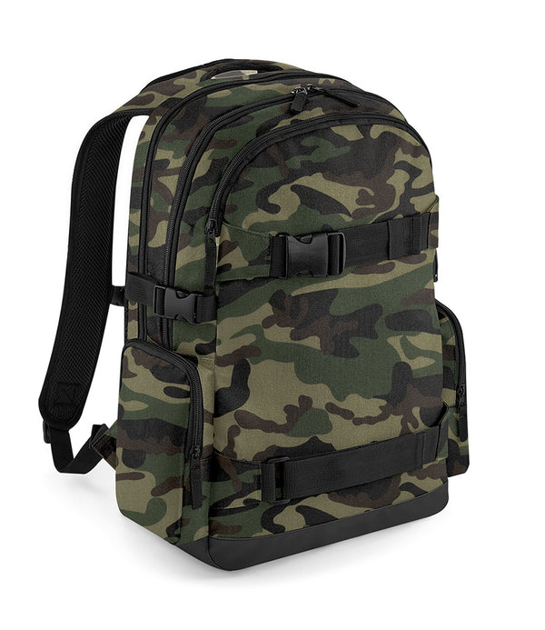Camouflage Skateboard Backpack