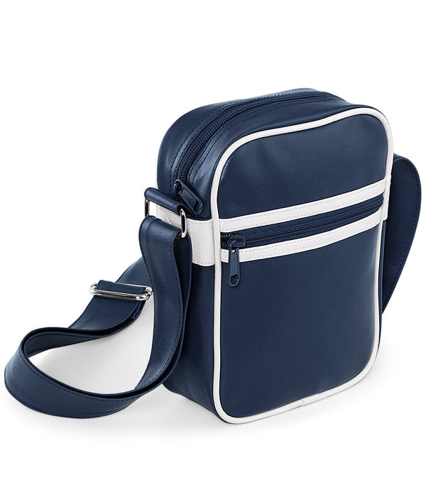 Blue Black Original Retro Style Across Body Bag