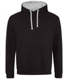 Black and grey contrast hoodie