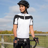 Ladies Short Sleeve Performance Bike Wear Zip Top