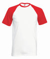 Red and white baseball t-shirt