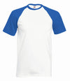 Blue and white baseball t-shirt