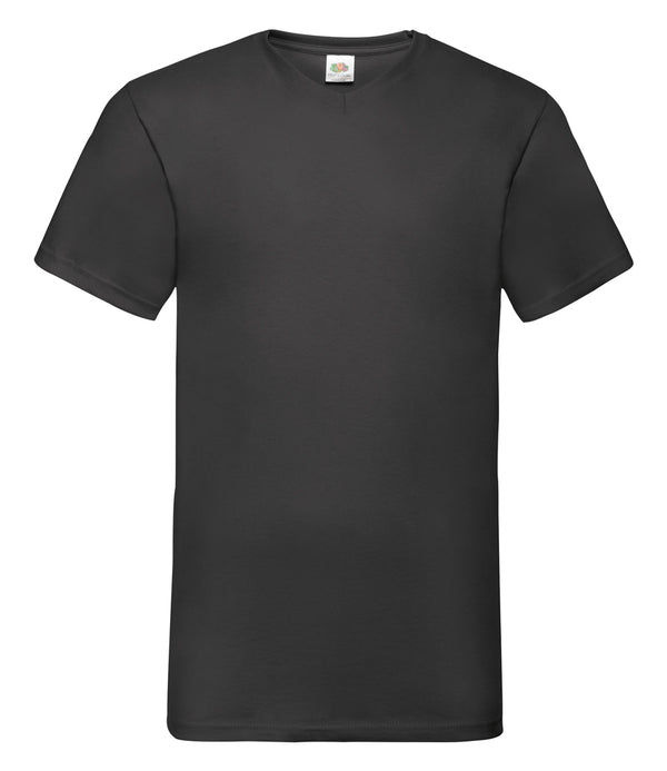 Personalised black v-neck t-shirt